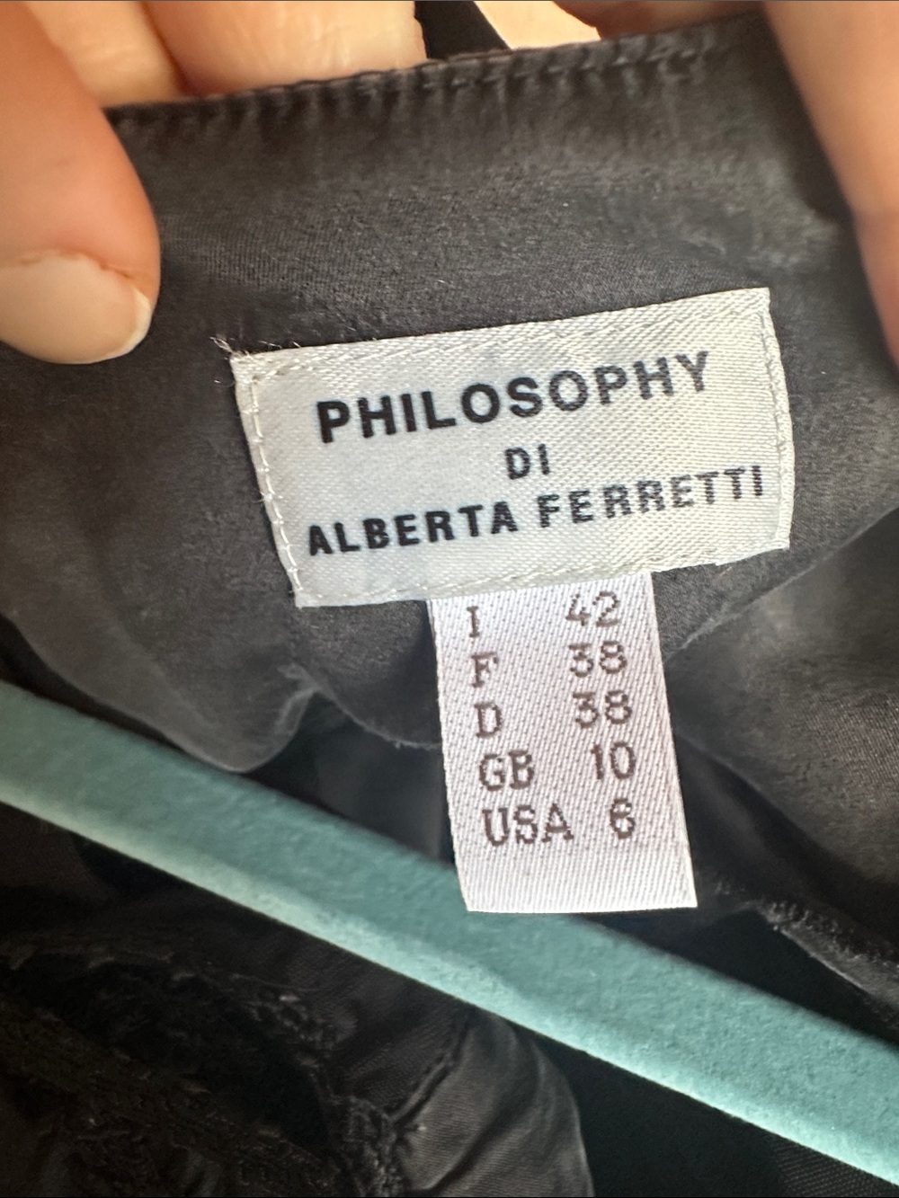 17” + bust, 43, philosophy by Alberta Ferretti, silk Y2K baby doll dress,